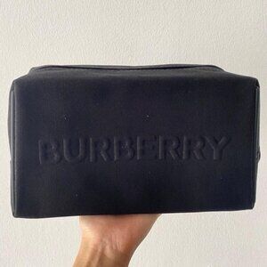 Burberry Black Embossed Pouch